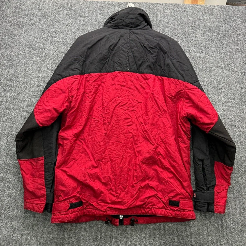 Polo Jeans Co Ralph Lauren Jacket Mens‎ L Red Heavyweight Fleece Lined Outdoor